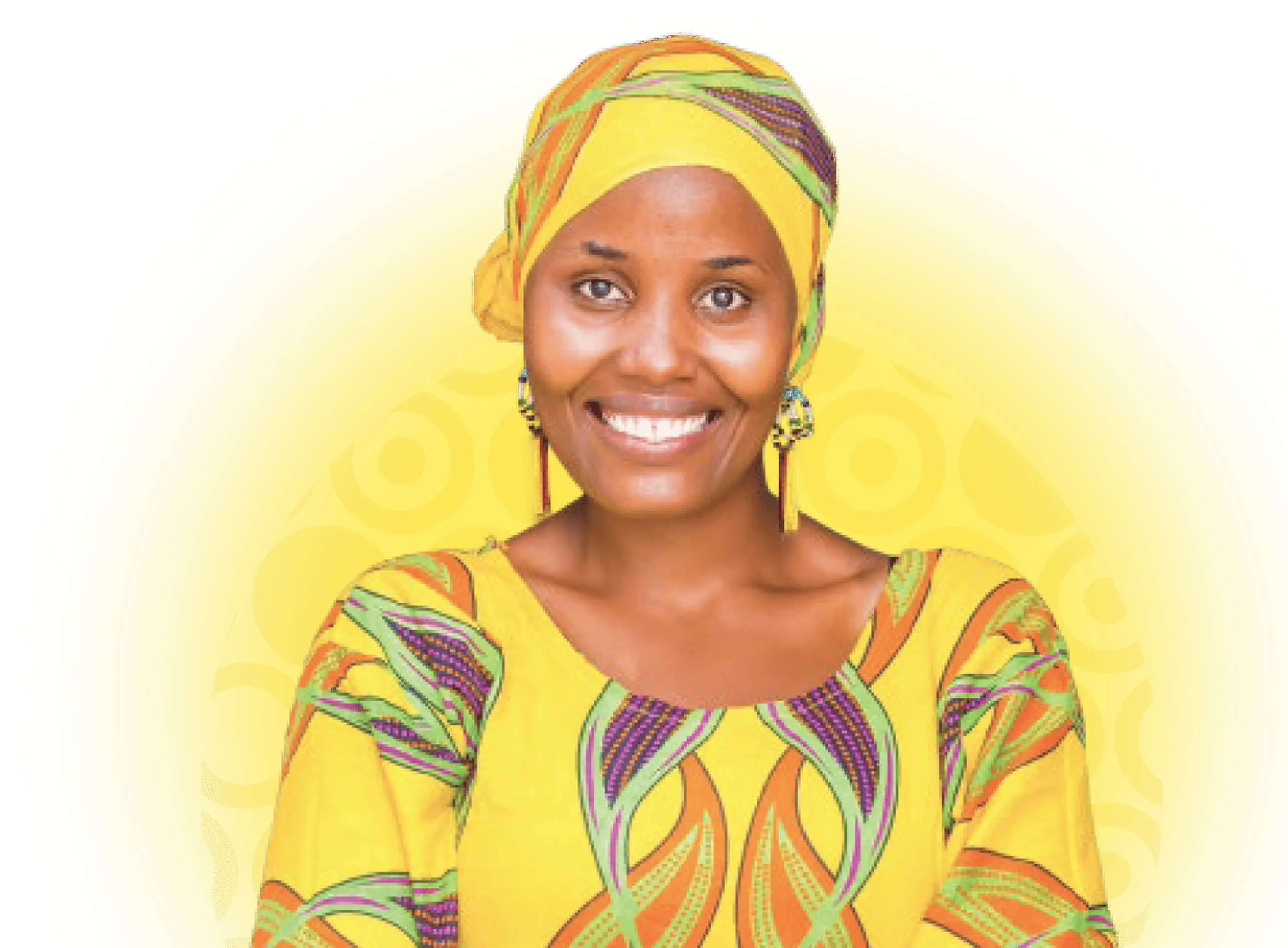 Woman in yellow attire